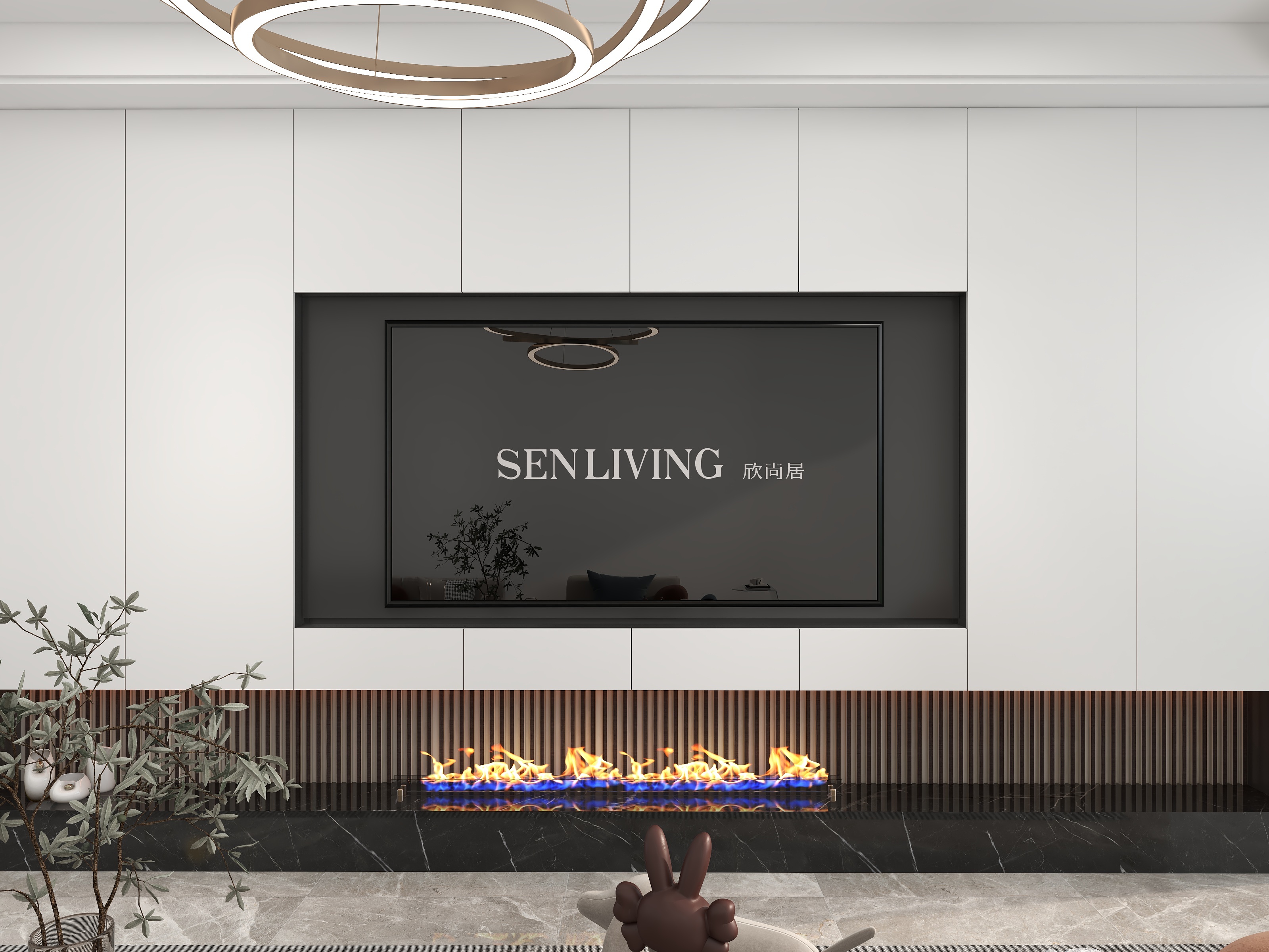 x汐-轻奢混搭现代170装修效果图