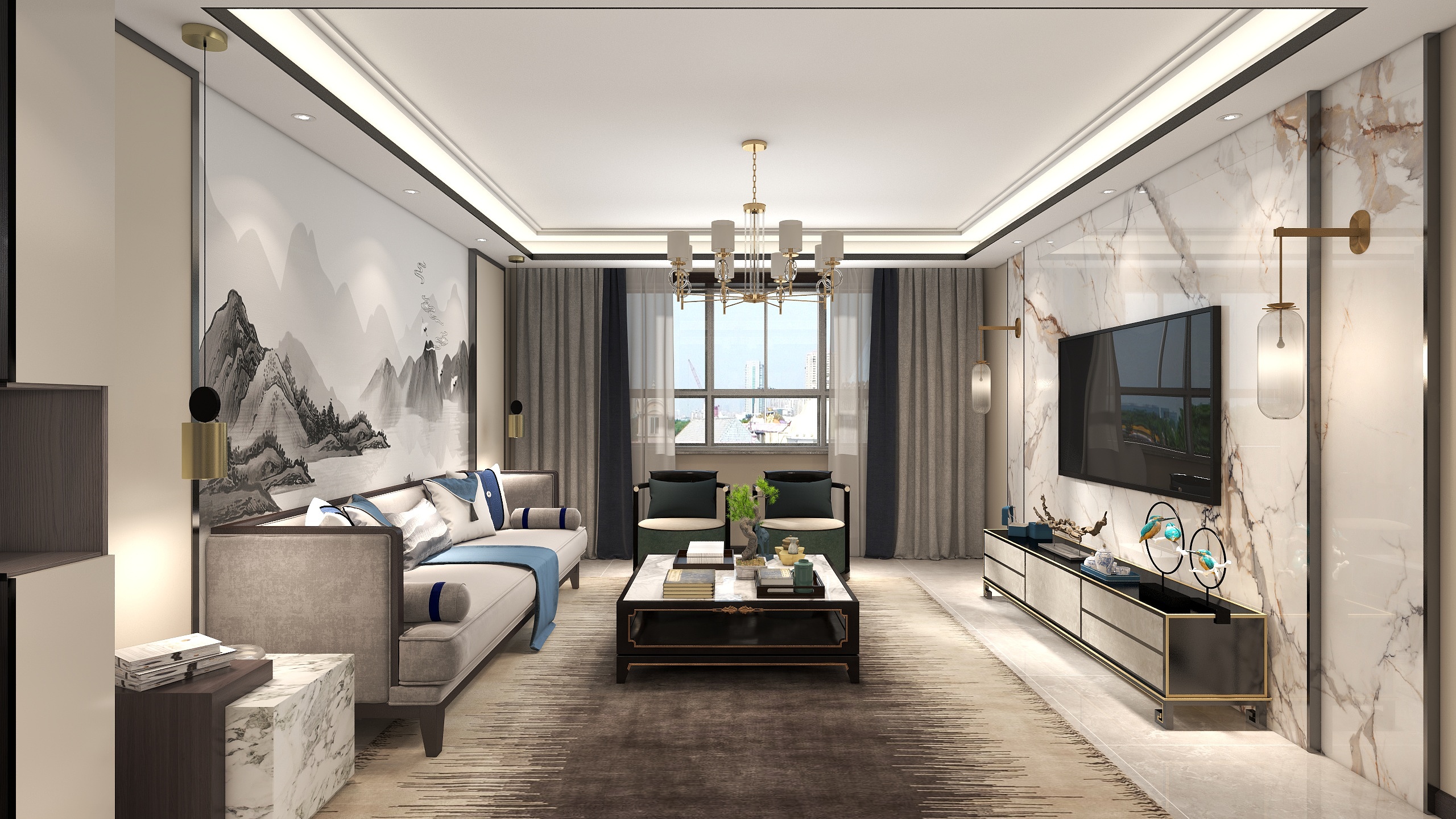 丨無丨-新中式.dwg-装修设计方案