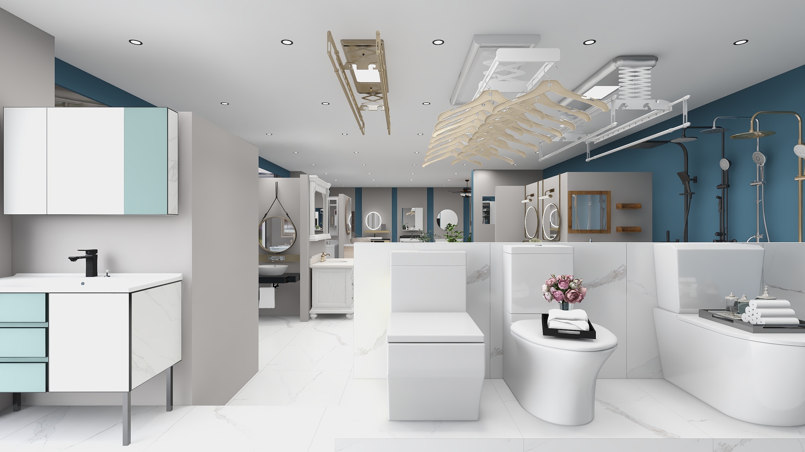 宿迁市华博建筑装饰有限公司-牧纯卫浴专卖店设计方案-装修设计方案