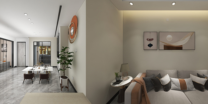 湖州长兴店-恒大金陵悦府5-102-Model-副本-装修设计方案