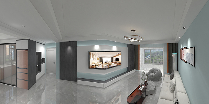 致简空间装饰-鑫江玫瑰园97㎡3室-装修设计方案