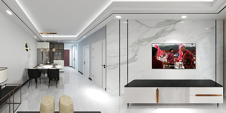 東佰尚建筑装饰公司-香邑溪谷15A-1单元-2203-装修设计方案