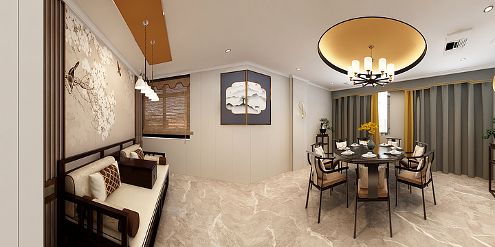 黄沐的设计-餐厅包房效果.dwg-装修设计方案