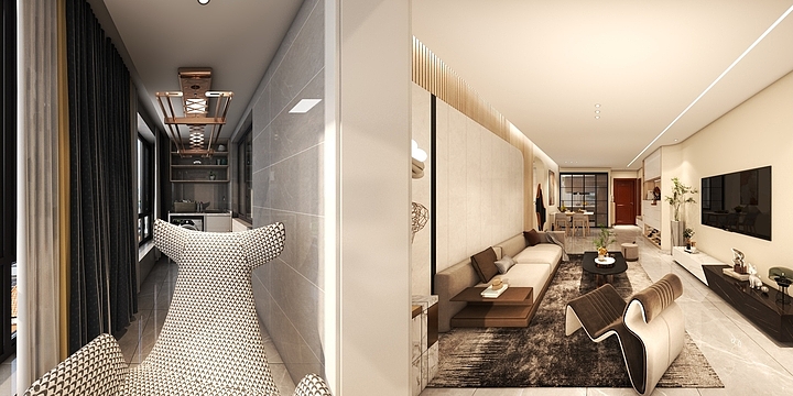 哎稻草人-东方今典2-1-中-1704-无主灯-2-装修设计方案