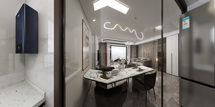 流行的雨-锦绣大地城-装修设计方案