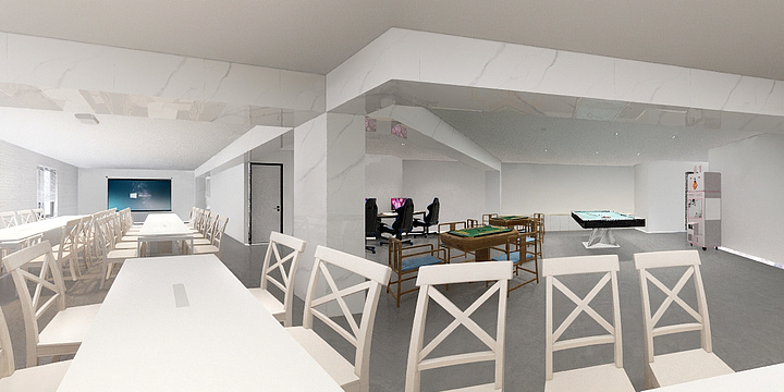 不知名设计师小Y-轰趴馆-装修设计方案