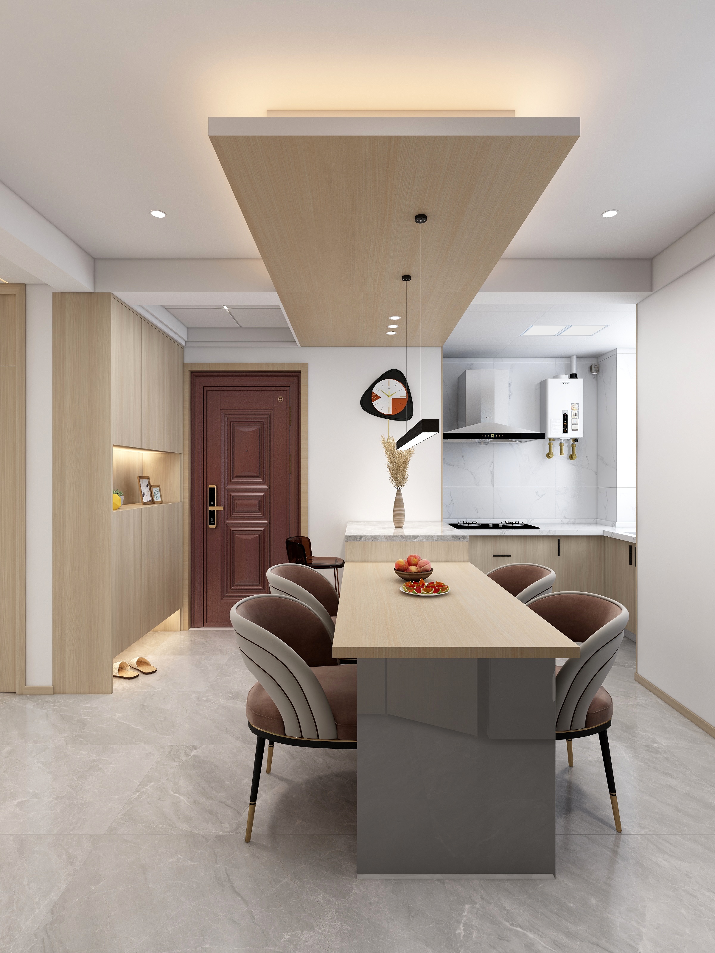 科凡定制庆阳旗舰店-135平原木风-装修设计方案