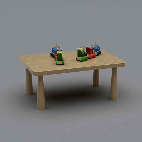 Modern kindergarten children's activity area-table