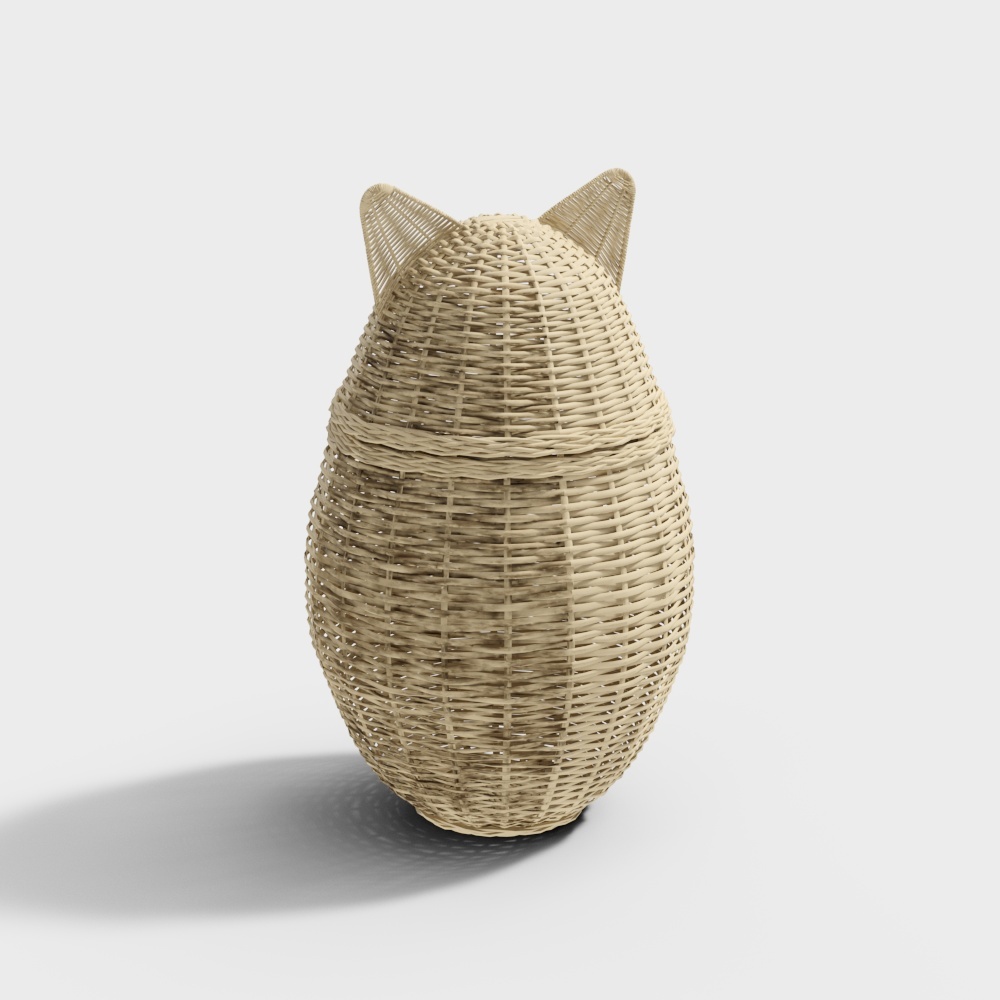 Cat wicker basket Bixitu & Fustta3D模型