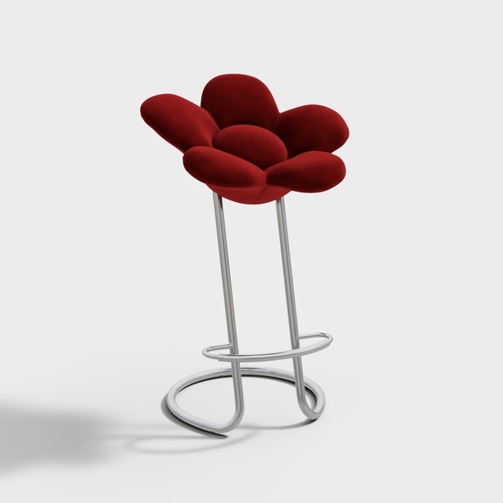 Edra Modern Red Bar Chair