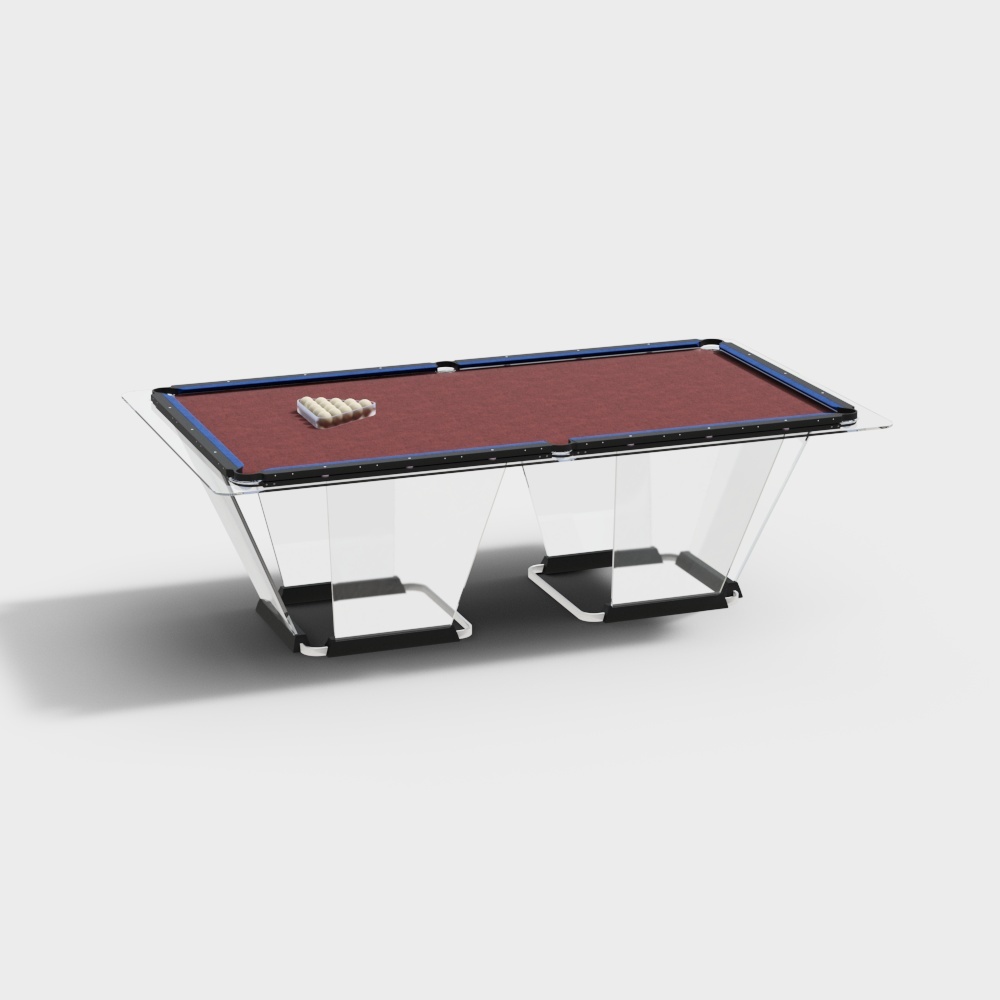 现代台球桌3D模型