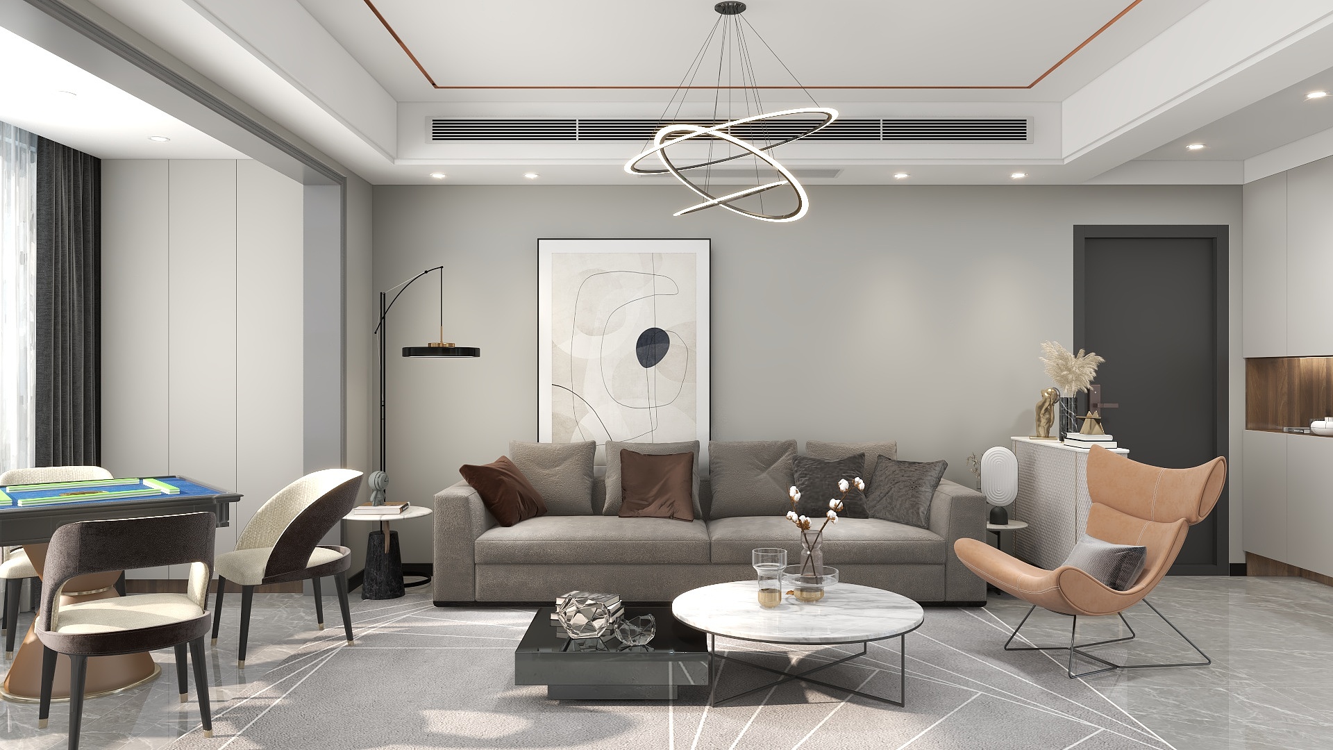 优躺设计YT-现代简约-客餐厅-装修设计方案