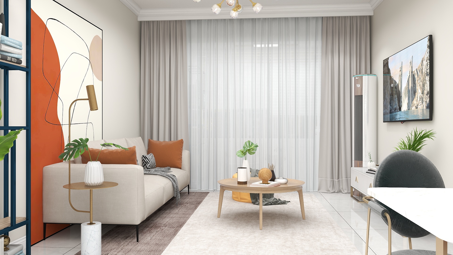 信日家装总帐号-栖湖公馆118简约风格装修效果图