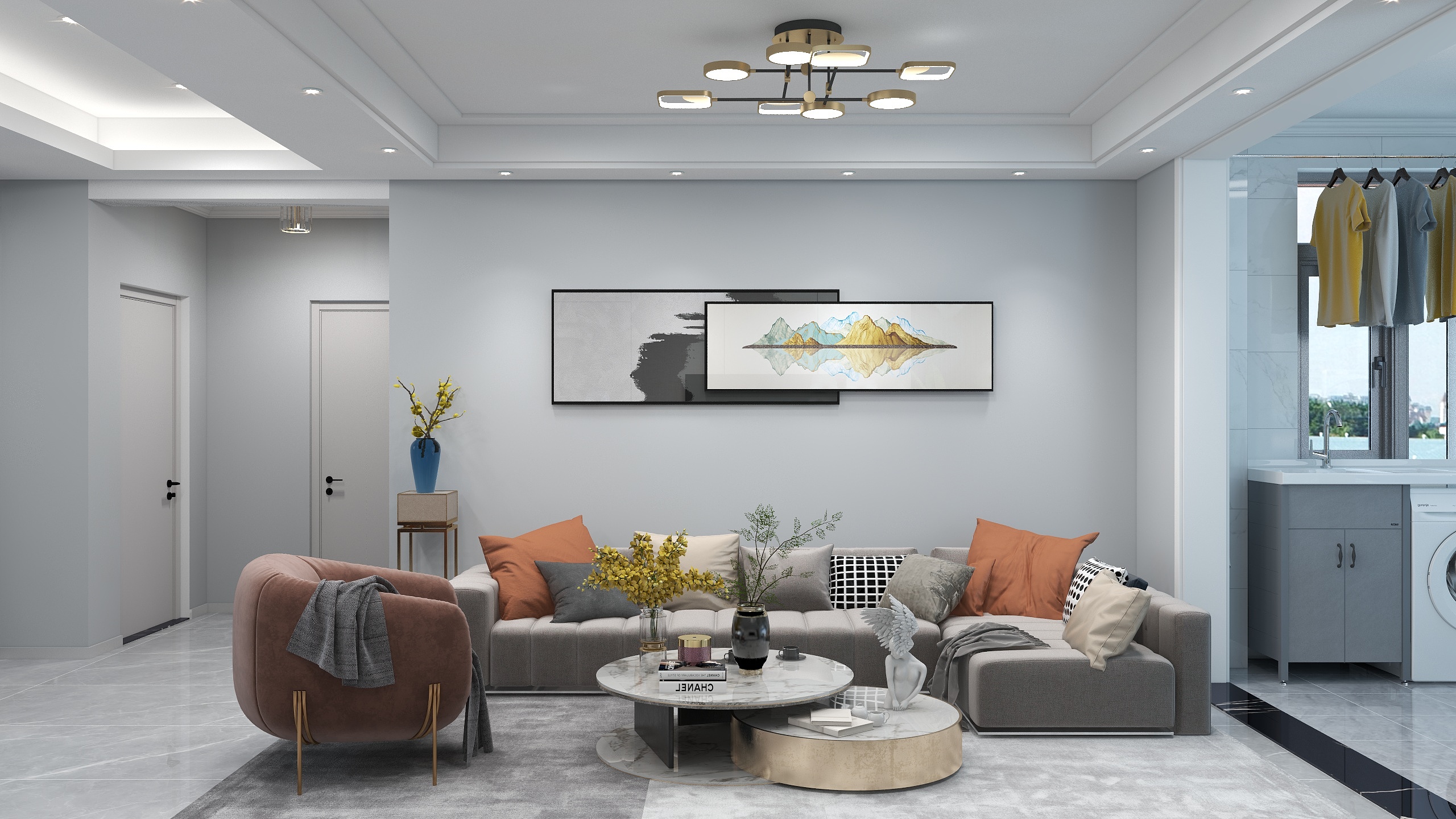 魏涛-荣华世家98平方现代风装修效果图