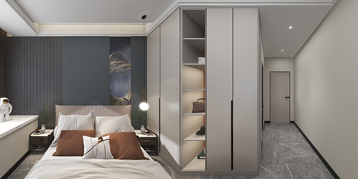 畅酷设计工作室-绿地1-3-703-现代-装修设计方案