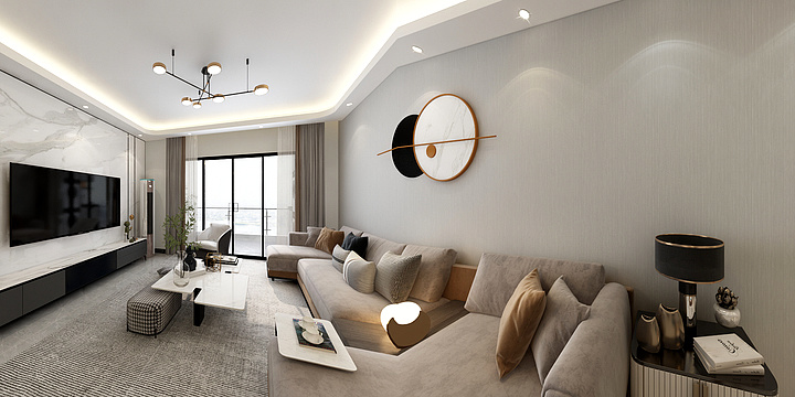 室内设计范工-富基广场180㎡效果图-副本-装修设计方案