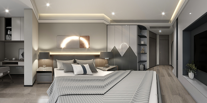 金丝玉玛高端轻奢馆-唐悦国际-装修设计方案