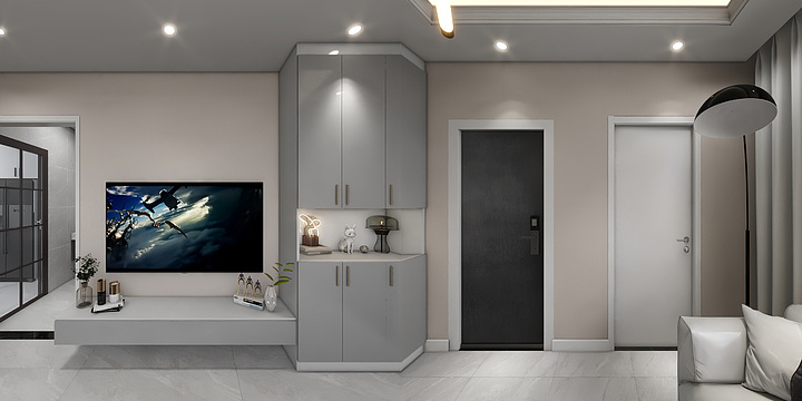 lu拾柒-61平.dwg-装修设计方案