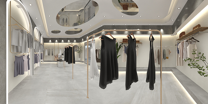 室内设计360deg全景图-服装展厅-装修设计方案