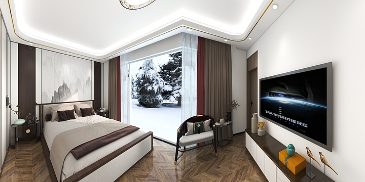 Huabin-designer-ZHB·暖冬奢华-装修设计方案