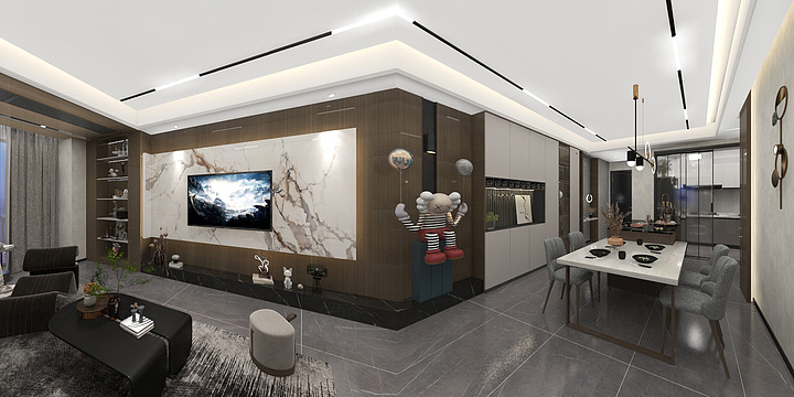 YancyTan-碧桂园-天麓-现代轻奢-装修设计方案