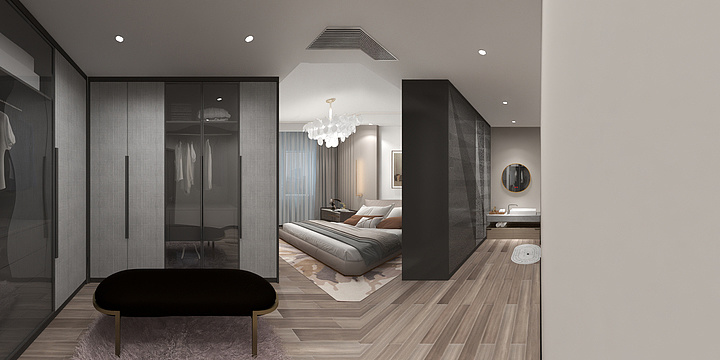 陈孟@三河-张成国(SHE)-现代轻奢风格-装修设计方案