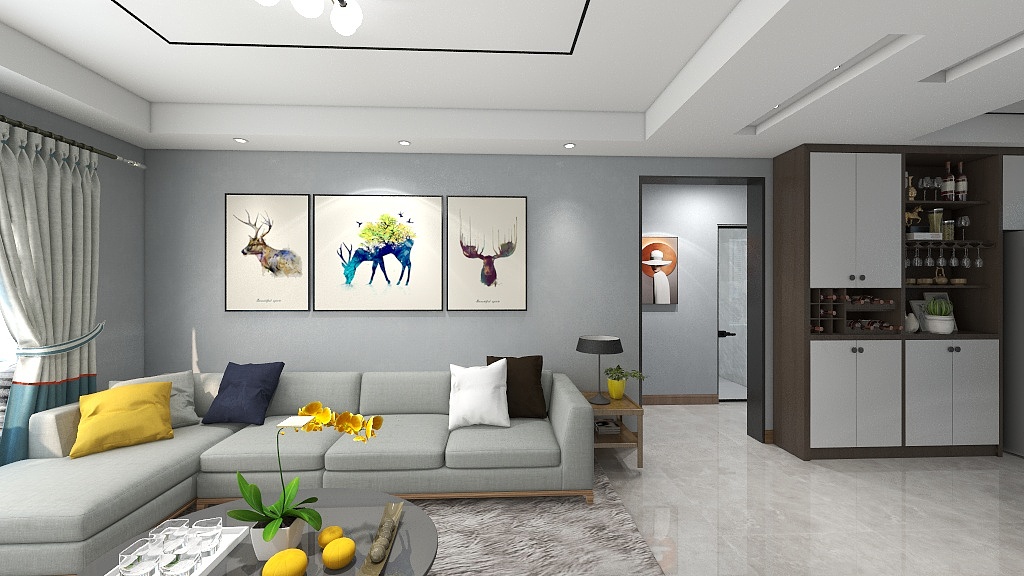 室内装修设计-郝华-洪洞恒福1-副本-装修设计方案