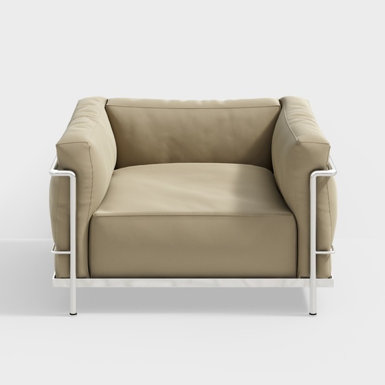 Cassina Contemporary Luxury Single Sofa,Single Sofa,Seats & Sofas,Brown
