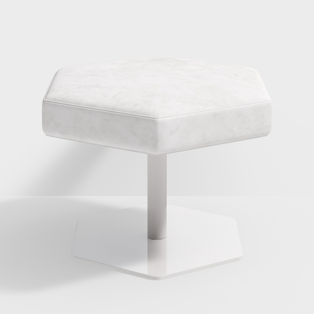naughtone_pollen_stool_ped_base_red3D模型