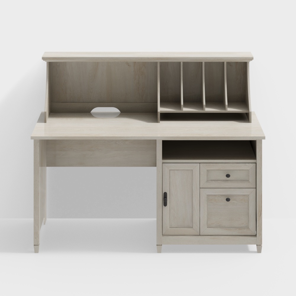 Lemire Computer Desk with Hutc3D模型