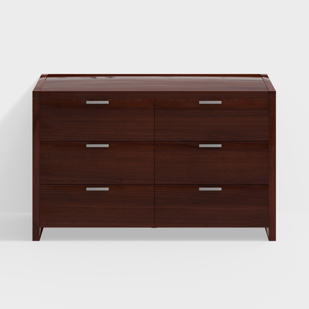 Capricorn 6 Drawer Dresser3D模型