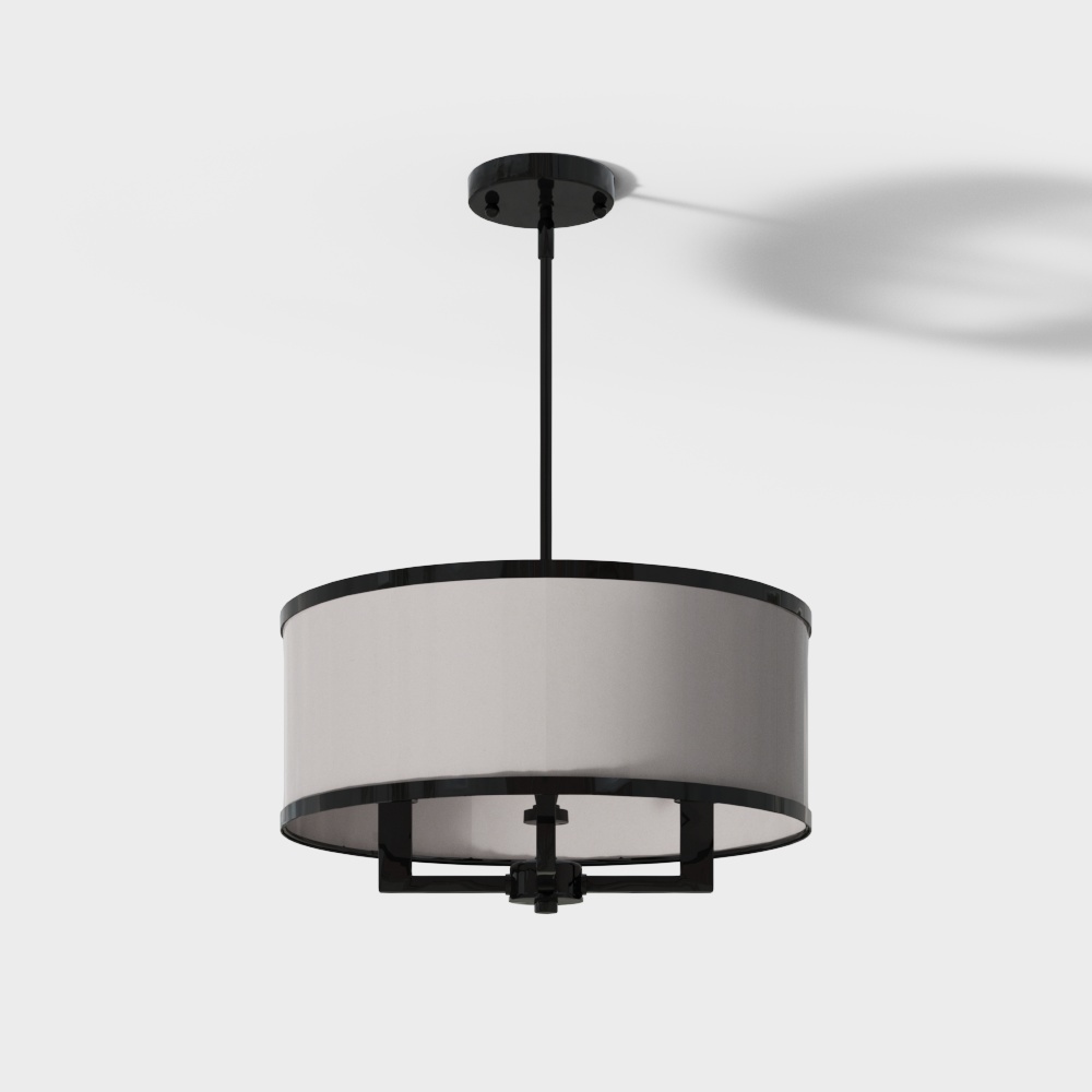 Bisbee 4 Light Drum Chandelier3D模型