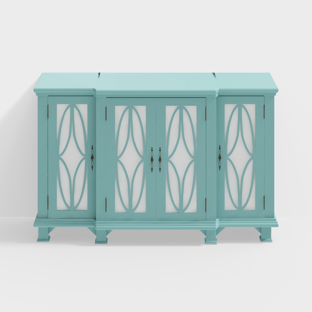 Alfreton 4 Door Cabinet3D模型