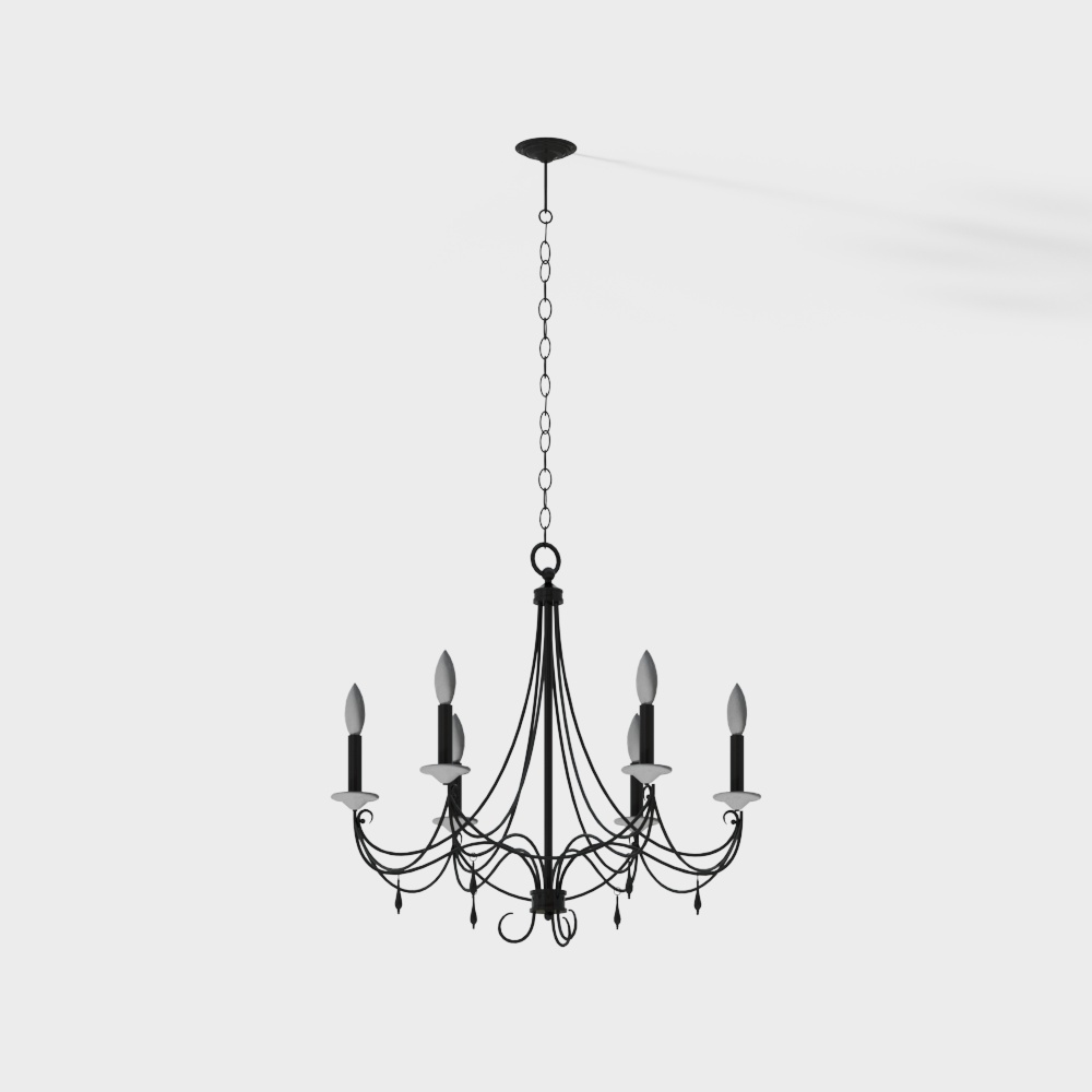 Alexandra 9 Light Candle-Style3D模型