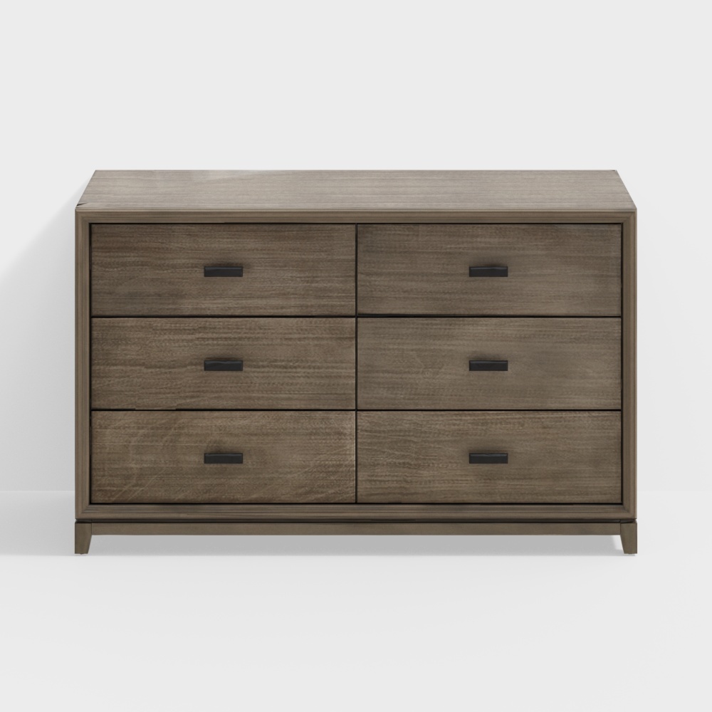Camilla 6 Drawer Dresser3D模型