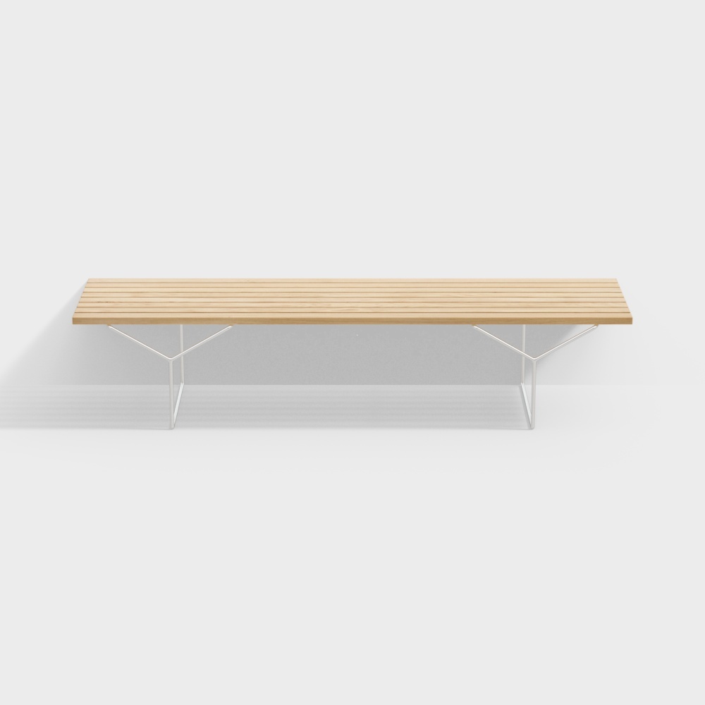 Knoll_Bertoia_Bench_table33D模型
