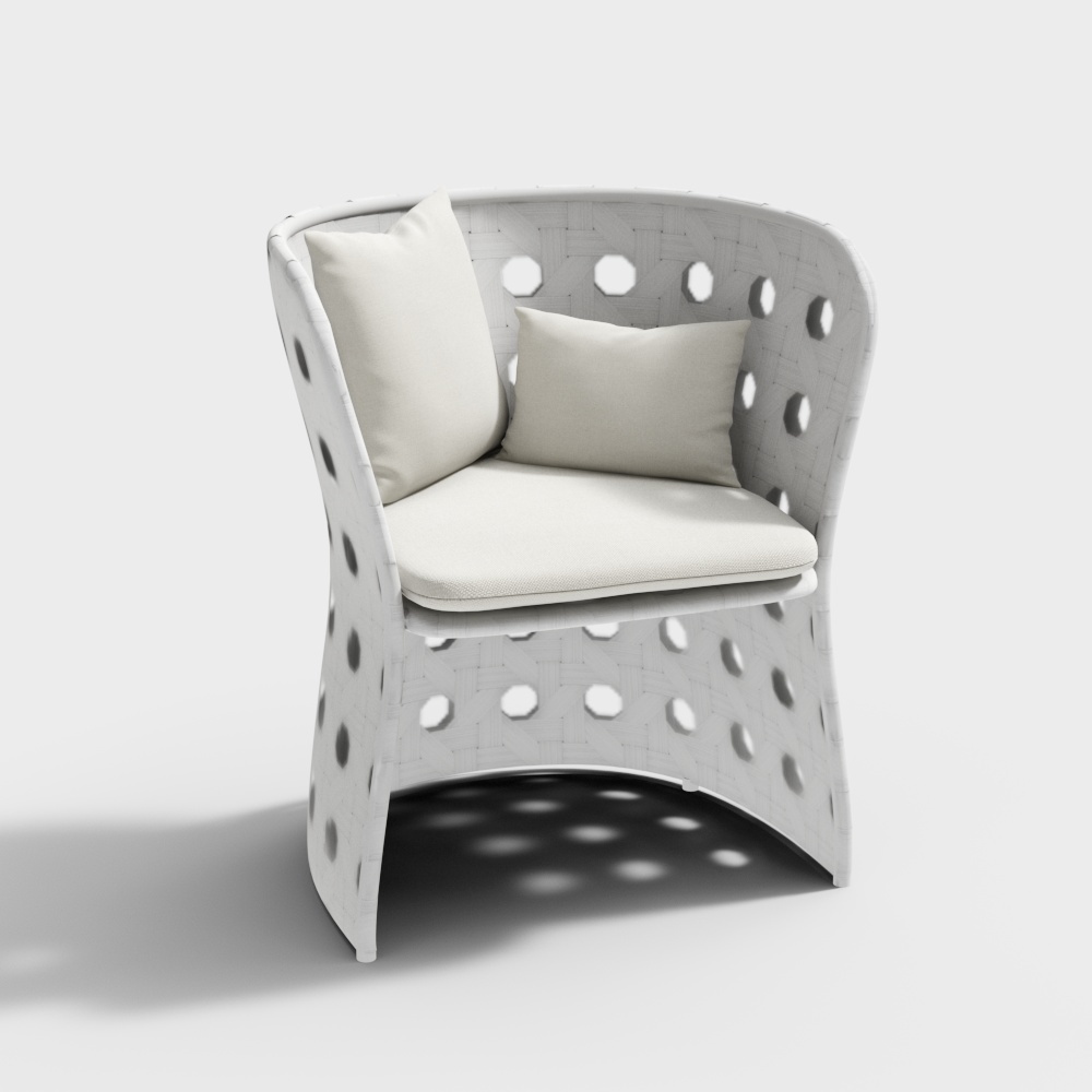 B&B  Canasta chair 休闲椅3D模型