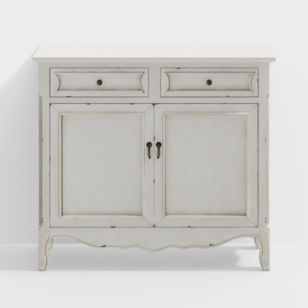 Balisier 2 Drawer Cabinet3D模型