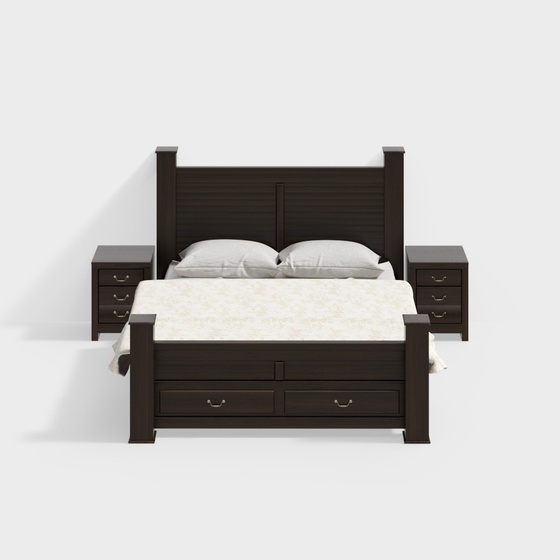 Ashley Art Moderne American Modern Twin Beds,Twin Beds,Earth color