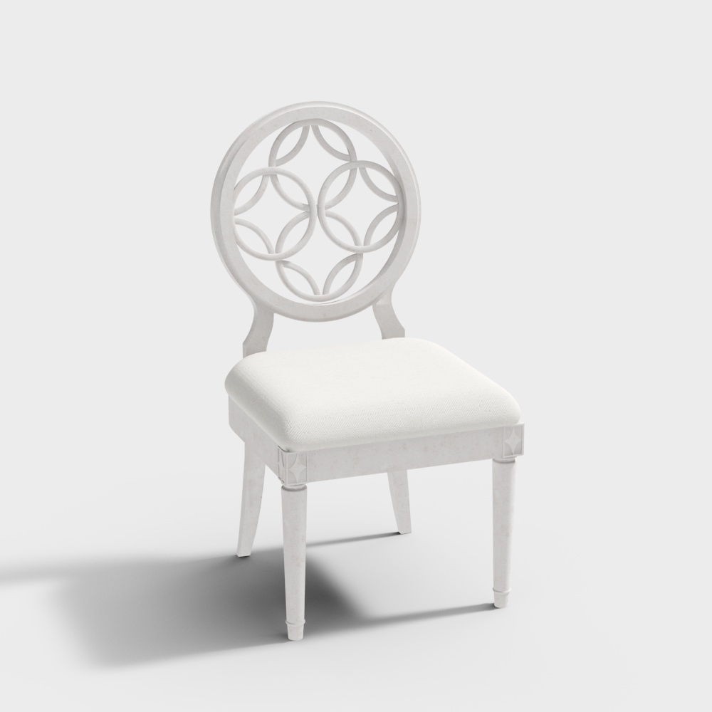 Hooker Furniture  Dining Room Table Side Chair3D模型