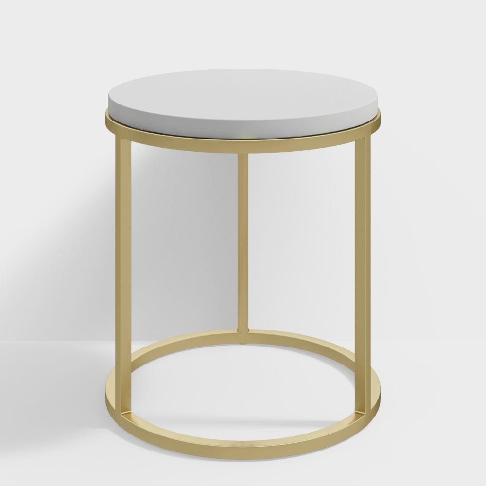 RH NICHOLAS MARBLE ROUND TABLES_Hickory33D模型