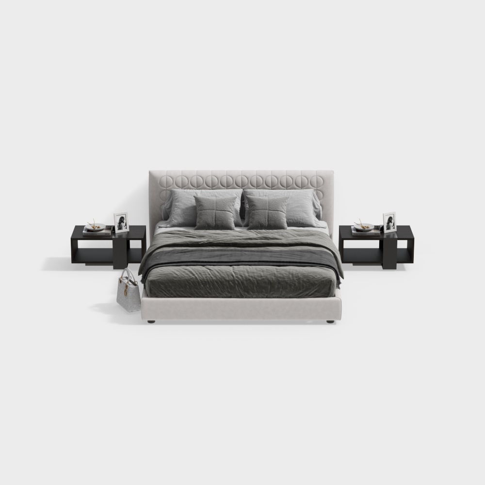 米洛提 minotti 现代双人床