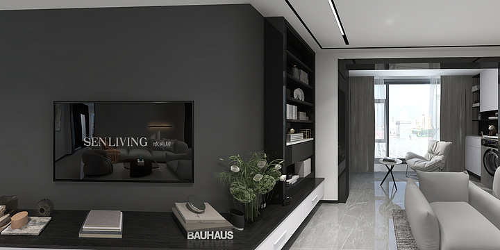 逐犬-凤凰栖客厅-装修设计方案