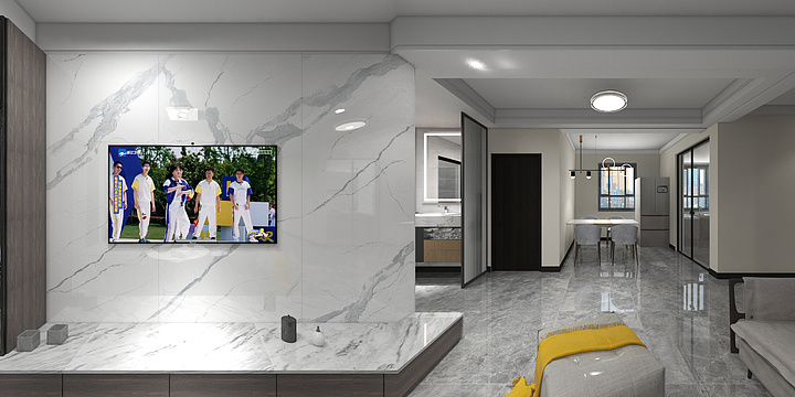 室内装修设计-郝华-阳光城卡机飘窗-装修设计方案