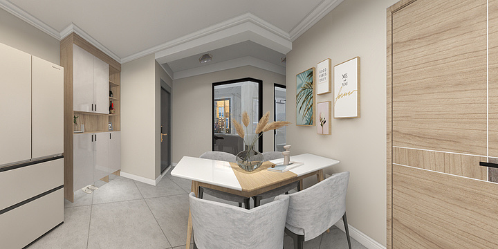 LamDesign-步行街一房改两房-装修设计方案