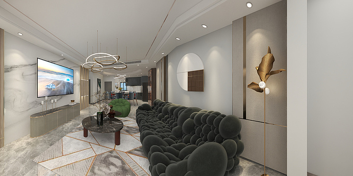 蒙娜丽莎的微笑、好美-软装专业作业户型-装修设计方案