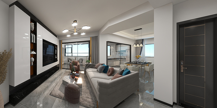 阿姚a-现代简约风-装修设计方案