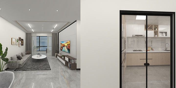 王涛-圣东福地1#B户型.dwg-副本-装修设计方案