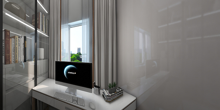 墨染山川-鑫洋壹号5栋15-4.dwg-装修设计方案