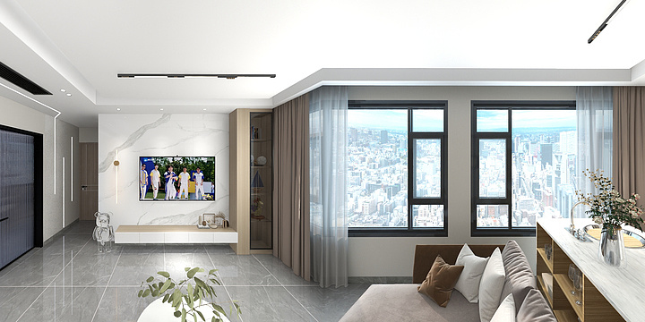 DesignChart-瑞和园89.50㎡B户型3室2厅1卫-装修设计方案